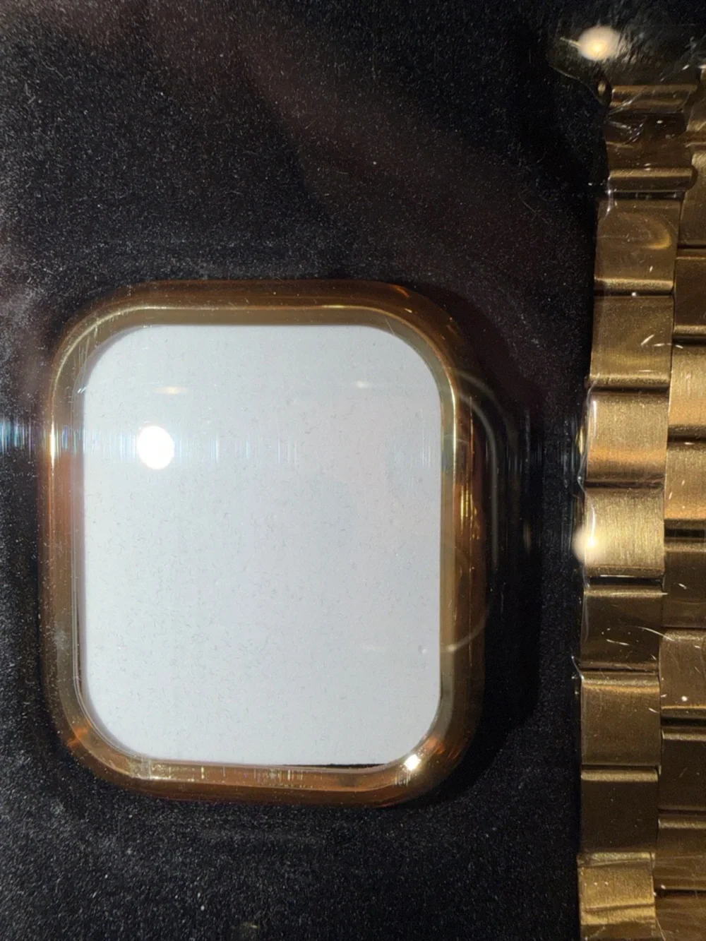 Gold Watch Band and Facecover for Smartwatches